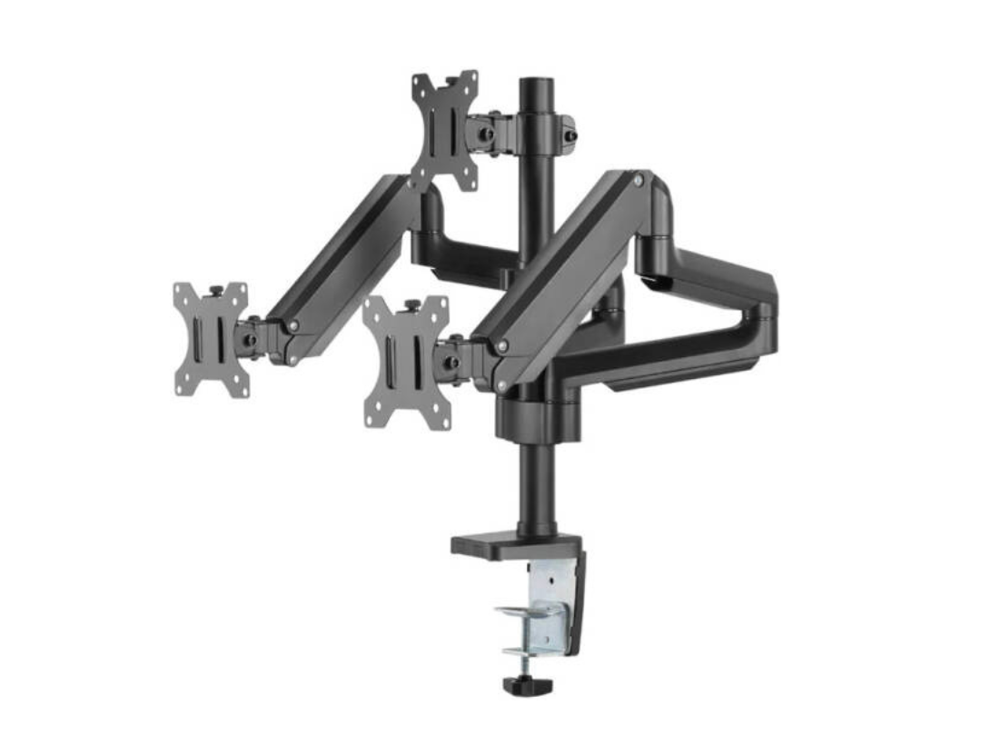 Buy Twisted Minds Triple Monitor Gas Arm – Premium Black | in Qatar Buy Twisted Minds Triple Monitor Gas Arm – Premium Black | in Qatar